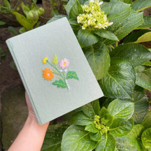 Flowers 01 - Handmade Notebook