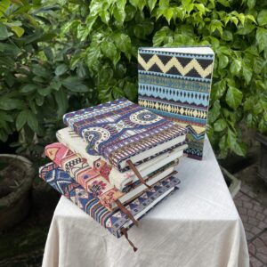 Brocade fabric notebook - Sổ tay thổ cẩm