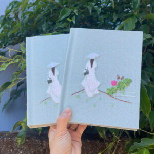 AD01 Ao Dai Lady Embroidered Notebook